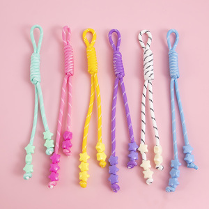 Candy-colored Star Simple Eco-Friendly Handmade Polyester Woven Lanyard Keychain Bag Pendants High-end Feel - Product Image 1
