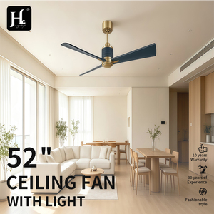 Ventilateur de plafond pliable à moteur DC avec lumière, 3 pales, télécommande, design discret, 6 vitesses, intensité réglable, ultra-silencieux (29 dB), ventilateur moderne pour salon - Product Image 3