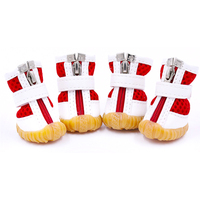 Chaussures pour chien en maille respirante, bottes antidérapantes pour chiot avec fermeture éclair et sangle réglable, protection des pattes pour petits chiens