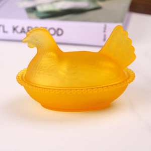 <strong>Large</strong> Modern Minimalism Glass Glazed <strong>Jar</strong> Candy &amp; Dried Fruit <strong>Jar</strong> Multicolor Hen Design Candy <strong>Jar</strong> - Product Image 4