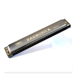 Harmonica à 24 trous en laiton chromatique à double rangée, jouet éducatif pour enfants - Product Image 4