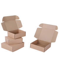 Emballage de transport personnalisé, emballage en carton ondulé, boîte d'expédition, t-shirt pour homme, couleur marron, boîtes d'emballage