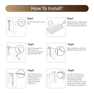 Panel de pared de PVC, tablero ignífugo impermeable moderno para uso doméstico y comercial, diseño gráfico resistente al desgaste ecológico - Product Image 5
