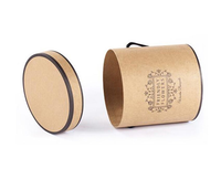Tube en papier kraft biodégradable écologique, boîte cylindrique personnalisée de qualité alimentaire pour l'emballage de grains de café et de thé