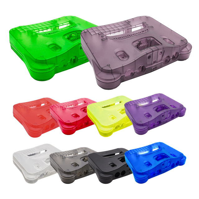 N64 Shell Translucent Replacement Game Shell Multi-color Case for Nintendo64 Retro Game Console Shell Games Housing Accessories