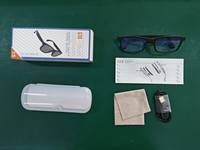 Lunettes intelligentes Bluetooth personnalisées fantaisie photochromatiques à vision nocturne classique avec monture de prescription anti-lumière bleue Gonbes GS01-Z
