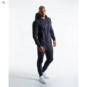 Survêtements pour hommes en polyester/coton personnalisés, à fermeture éclair, en molleton uni, nouvelle arrivée, tenue de sport d'hiver, impression numérique, créez votre propre design - Product Image 5