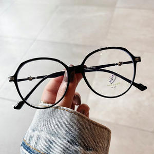 S5 21045กรอบแว่นตารูปไข่สำหรับผู้หญิง TR90กว้างป้องกันรังสียูวีและป้องกันแสงสีฟ้าเลนส์พีซีสไตล์เกาหลีอินเทรนด์ - Product Image 4