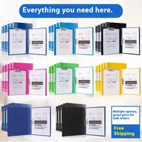 Archivo de Clip de cuero multifuncional YJ A4 engrosado de una sola fuerza doble para almacenamiento de archivos de papel de prueba para estudiantes suministros de oficina