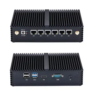 Qotom tường lửa thiết bị core i5-7200U Dual lõi Bộ vi xử lý 2.5GHz không quạt thiết kế Mini PC q555g6