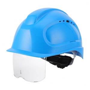 Casco de Seguridad Eblue con Gafas Protectoras para Trabajadores de Obras de Construcción, Casco Resistente Desechable - Product Image 1