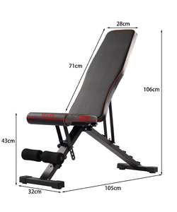 Low-Priced Factory Supply Adjustable <b>Dumbbell</b> Weight Bench Folding Incline Decline Workout Equipment for Body Building Gym - Product Image 6