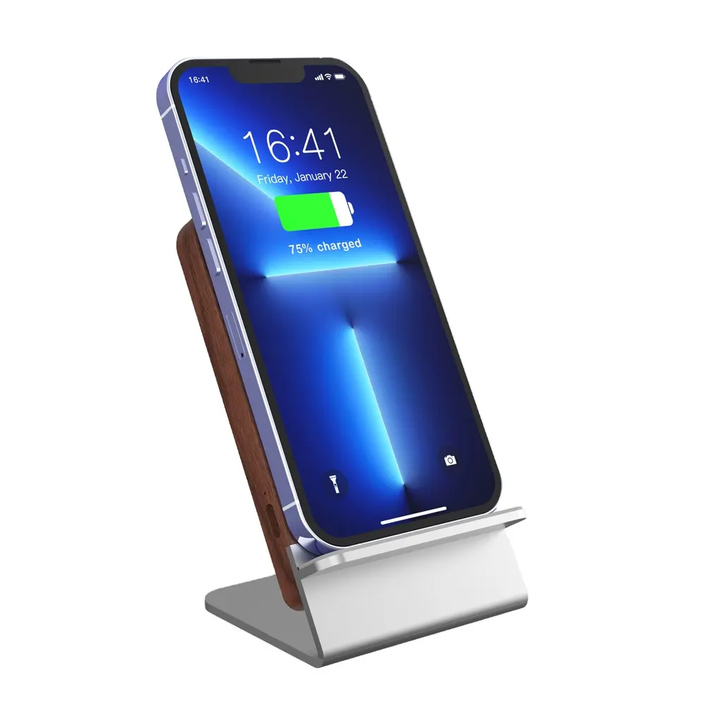 Factory direct New Hot Sales 15W fast charging Slap-up Wooden Wireless Charger Stand for Iphone Samsung phones