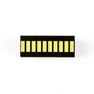 Pantalla LED Barra de 10 segmentos Números amarillos verdes Signos Barras de cubo Gráficos Módulo de gráfico de barras