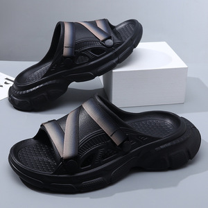 <b>Flat</b> <b>Sandals</b> EVA Non Slip Outdoor Beach Shoes For Men Women Couple Fashion Flip Flops White Black Sand Dark Gray - Product Image 4
