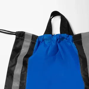 Borsa con Coulisse in Poliestere con Striscia Riflettente, Zaino Sportivo Personalizzato Stampato, Leggero per Fitness e Viaggi - Product Image 4