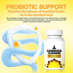 Cápsulas OEM Candida Cleanse, Suplemento Probiótico Natural para la Salud Intestinal, Apoyo para la Desintoxicación y el Equilibrio Intestinal para Adultos, 60 Cápsulas - Product Image 4