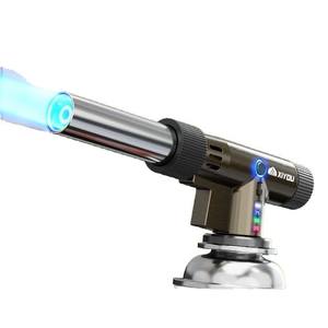 Encendedor de mano Xiyou, lanzallamas de gas butano, dispositivo de encendido a prueba de viento de metal para acampar al aire libre y encender fuego. - Product Image 1