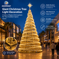 Kommerzielle Riesen-LED-Weihnachtsbaum-Motivbeleuchtung mit Robustem Eisenrahmen für Außenbereich IP65 für Stadtplätze, Einkaufszentren und Freizeitparks