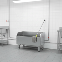 Éviers commerciaux en acier inoxydable certifiés CE, capacité de charge de 300 kg/m, pour restaurants, hôtels, écoles, buanderies