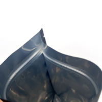 Sachets personnalisés imprimés, pochettes verticales mates noires avec fermeture éclair, sacs Mylar givrés refermables, emballage réutilisable