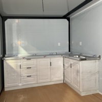 Maison Conteneur Moderne Préfabriquée de Luxe Extensible avec Salle de Bain et Cuisine 20FT/30FT/40FT