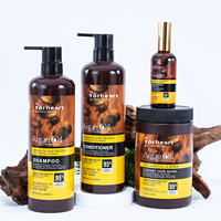 Sampo Pelembap Minyak Argan Organik Vegan Bebas Kekejaman Bebas Paraben Bebas Sulfat Minyak Argan Maroko untuk Rambut Keriting Kelapa