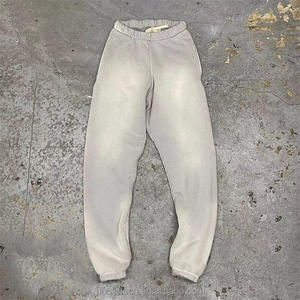 Pantalons en détresse personnalisés, poids lourd, surdimensionnés, délavés au soleil, pantalons vintage pour hommes pantalons de survêtement pour hommes - Product Image 3