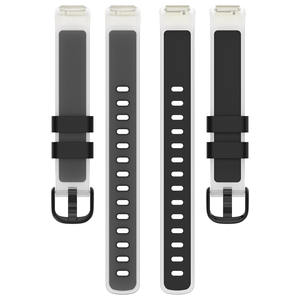 Bandas deportivas Bandas de reloj de repuesto de silicona clásica para mujeres y hombres Correa de reloj de dos colores de silicona para Fitbit inspire 3 - Product Image 6