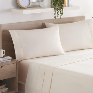 Ensemble de literie en mélange de lin de luxe Draps réfrigérants et respirants classiques Ensemble de draps ultra doux et faciles à installer - Product Image 2