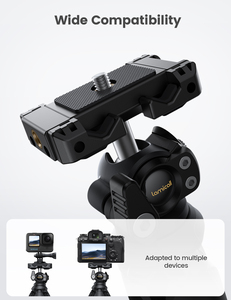 Lamicall STTP02 Stable Phone Tripod <strong>Stand</strong> Anti-Shake Selfie Stick With Remote Control 360 Rotation Cell Phone Holder Non-Slip - Product Image 3