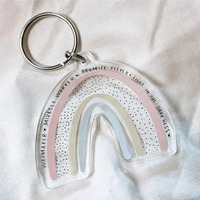 Offre Spéciale christianisme acrylique porte-clés espoir vivant chrétien Bible verset inspirant encourageant acrylique porte-clés en plastique
