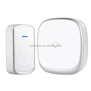 Sonnette intelligente sans fil Plug and Play AC 100V-240V Sonnette de porte longue portée résistante à l'eau 300m pour l'intérieur et l'extérieur