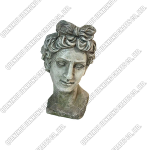 Jardín personalizado estilo Simple cemento <span class=keywords><strong>maceta</strong></span> flores planta al aire libre Linda diosa chica <span class=keywords><strong>cabeza</strong></span> cara <span class=keywords><strong>maceta</strong></span> - Product Image 2