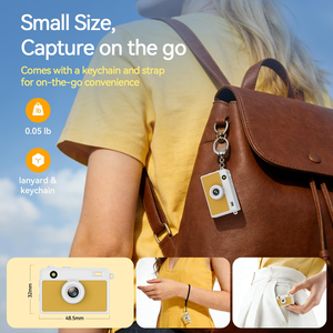 Mini caméra compacte 20MP avec sortie photo, capteur CMOS, avec porte-clés, pour les voyages, caméra numérique pour enfants - Product Image 4