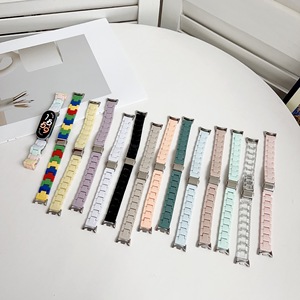 <span class=keywords><strong>Bracelet</strong></span> de montre en PC couleur unie à trois maillons pour <span class=keywords><strong>Xiaomi</strong></span> <span class=keywords><strong>Watch</strong></span> 8/9/10 Pro – Remplacement des bracelets de montre - Product Image 1