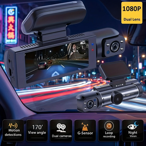 Hochwertige Auto-Dashcam Fahrtenschreiber 1080P HD 150° Dual-Objektiv WDR Nachtsicht Bewegungserkennung Rückfahrkamera Schleifenaufzeichnung - Product Image 5