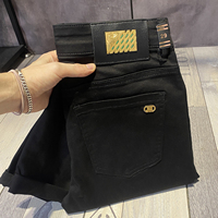 Pantalon décontracté chic kaki pour homme, coupe droite, printemps et automne, polyvalent, en denim