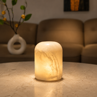 Lampe de table rechargeable en marbre de luxe, sans fil, LED tactile à intensité variable, lampe de chevet, charge USB-C, décoration moderne pour la maison