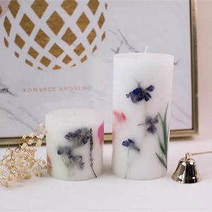 Fall <strong>Winter</strong> New Design Calm Nerves Handmade Pillar <strong>Candle</strong> Soy Wax Apple Cinnamon <strong>Candle</strong> - Product Image 2