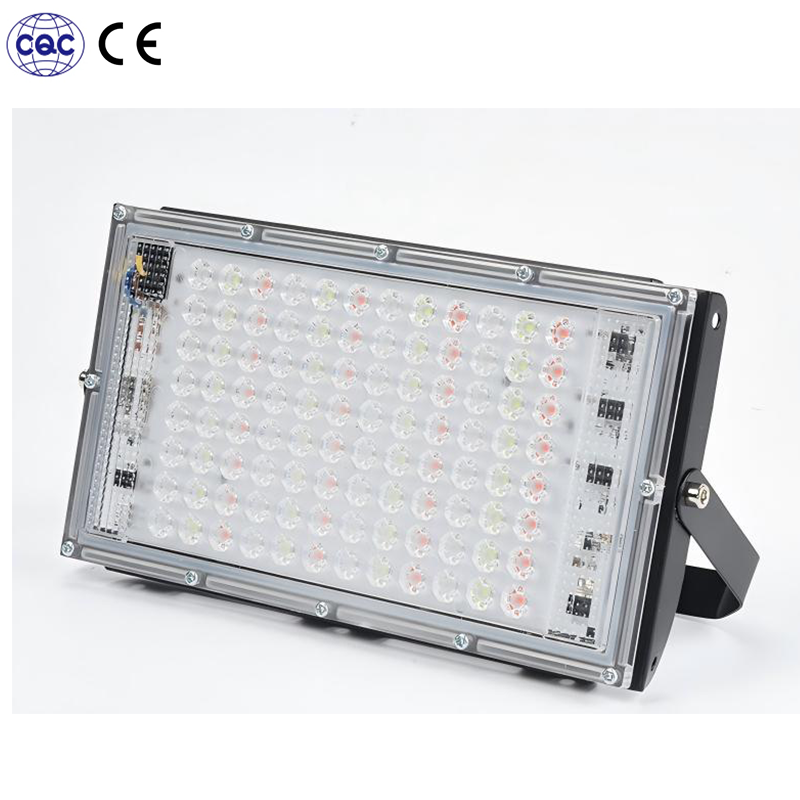 Outdoor LED Flood Light IP65 Waterproof 100W RGB Color Changing Spotlight Security Garden Street Lamp Landscape Project Lighting
