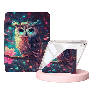 Couverture en cuir anti-chute de support en forme de Y en acrylique imprimé personnalisé de 10.2 pouces pour <span class=keywords><strong>iPad</strong></span> <span class=keywords><strong>Pro</strong></span> 11 étui de protection - Product Image 1