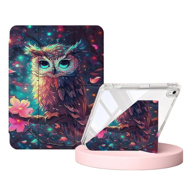 Custom Printed Acrylic Anti-bending 10.2 Inch Y Shape Stand Anti-drop Leather Cover for iPad Pro 11 Protective Case