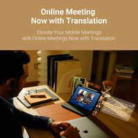 Écouteurs interprètes IA Timekettle W4 Pro : Traducteur en temps réel pour appels téléphoniques et réunions vidéo, interprétation simultanée en 52 langues