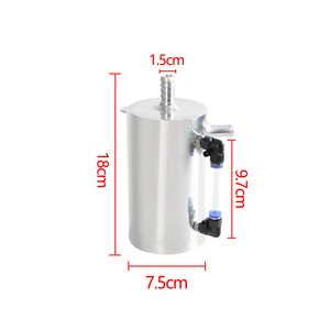 Bac à huile en aluminium, diamètre 7,5 cm, hauteur 18 cm, pour mise à niveau et modernisation, capacité 0,5 L avec tuyau de ventilation - Product Image 1