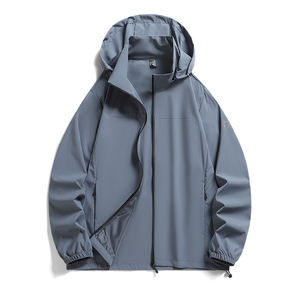 เสื้อผ้ากันแดดสำหรับคนรักฤดูร้อนสำหรับผู้ชายผู้หญิงป้องกันรังสีอัลตราไวโอเลตกันลมทรงหลวมโจ๊กเกอร์มีฮู้ดแฟชั่นโพลีเอสเตอร์/ผ้าฝ้าย - Product Image 4