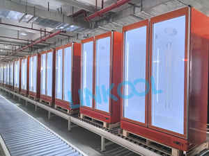 Congélateur à affichage vertical commercial avec refroidissement par ventilateur | Réfrigérateur à bière et boissons énergétiques à porte en <span class=keywords><strong>verre</strong></span> pour bar - Product Image 5