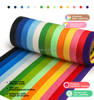 Hitzebeständiges Kreppapier Farbiges Malerband Buntes Bastelmaterial Kunstbedarf Kinder-Klebebänder Industrie Fabrikpreis Original Blau