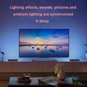 Bande lumineuse LED RGB pour téléviseur 120 pouces, 5050, synchronisation musicale HDMI, lampe d'ambiance, bande de diodes 12V pour PC, PS4, XBOX, appareil de jeu - Product Image 6