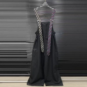 Nouvelle <span class=keywords><strong>combinaison</strong></span> pour <span class=keywords><strong>femme</strong></span> avec décoration à nouer et bretelles, conçue pour les femmes de grande taille, coupe ample, jambe large - Product Image 3